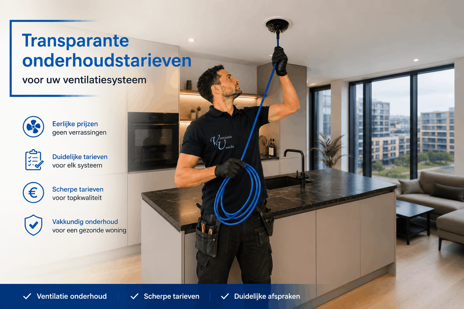 Onderhoudstarieven ventilatie Utrecht mechanische ventilatie en WTW systeem