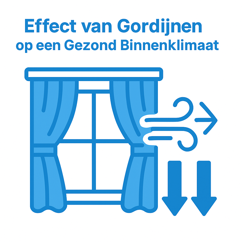Icoon gordijnen blokkeren ventilatie