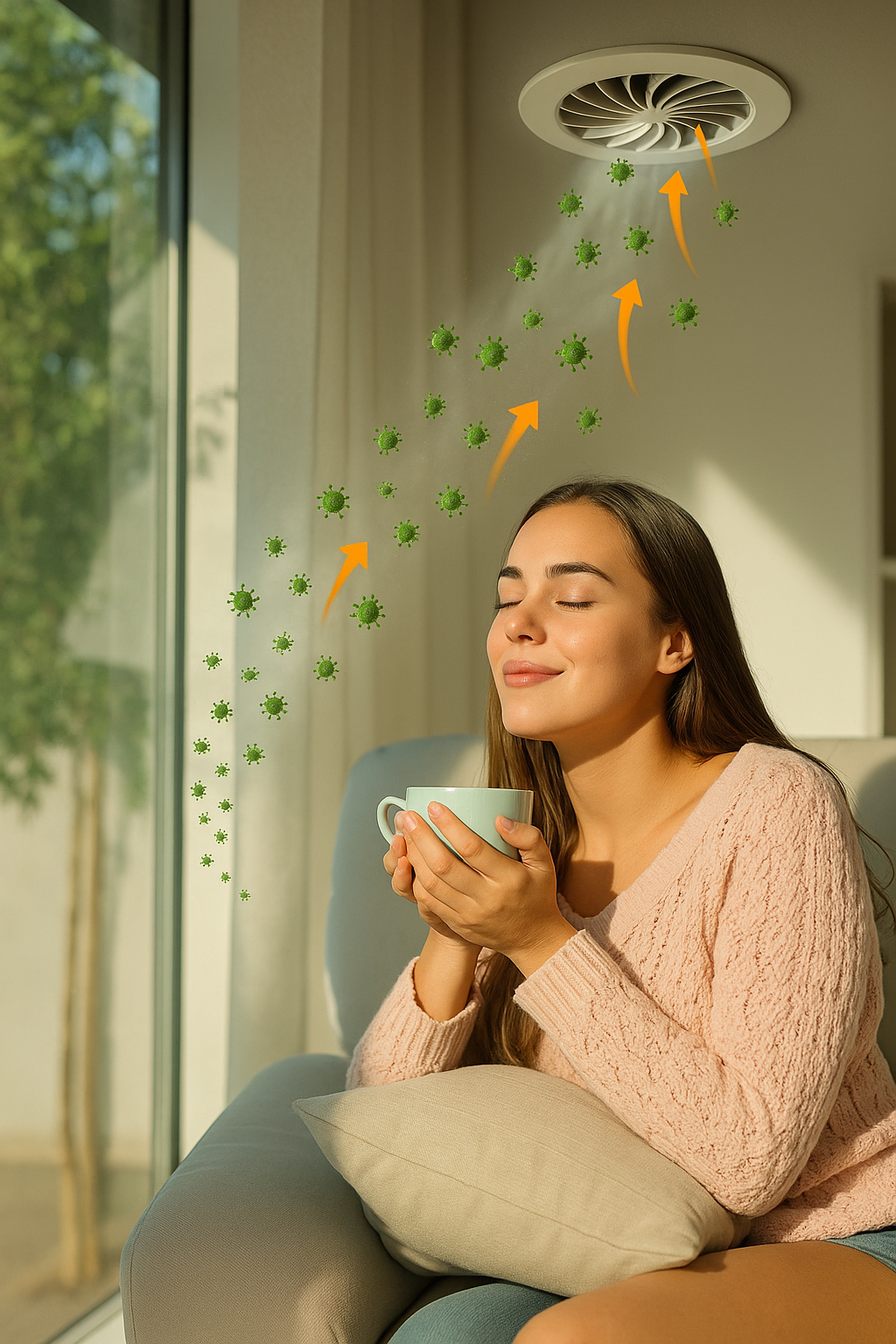 Frisse lucht in huis door goede ventilatie
