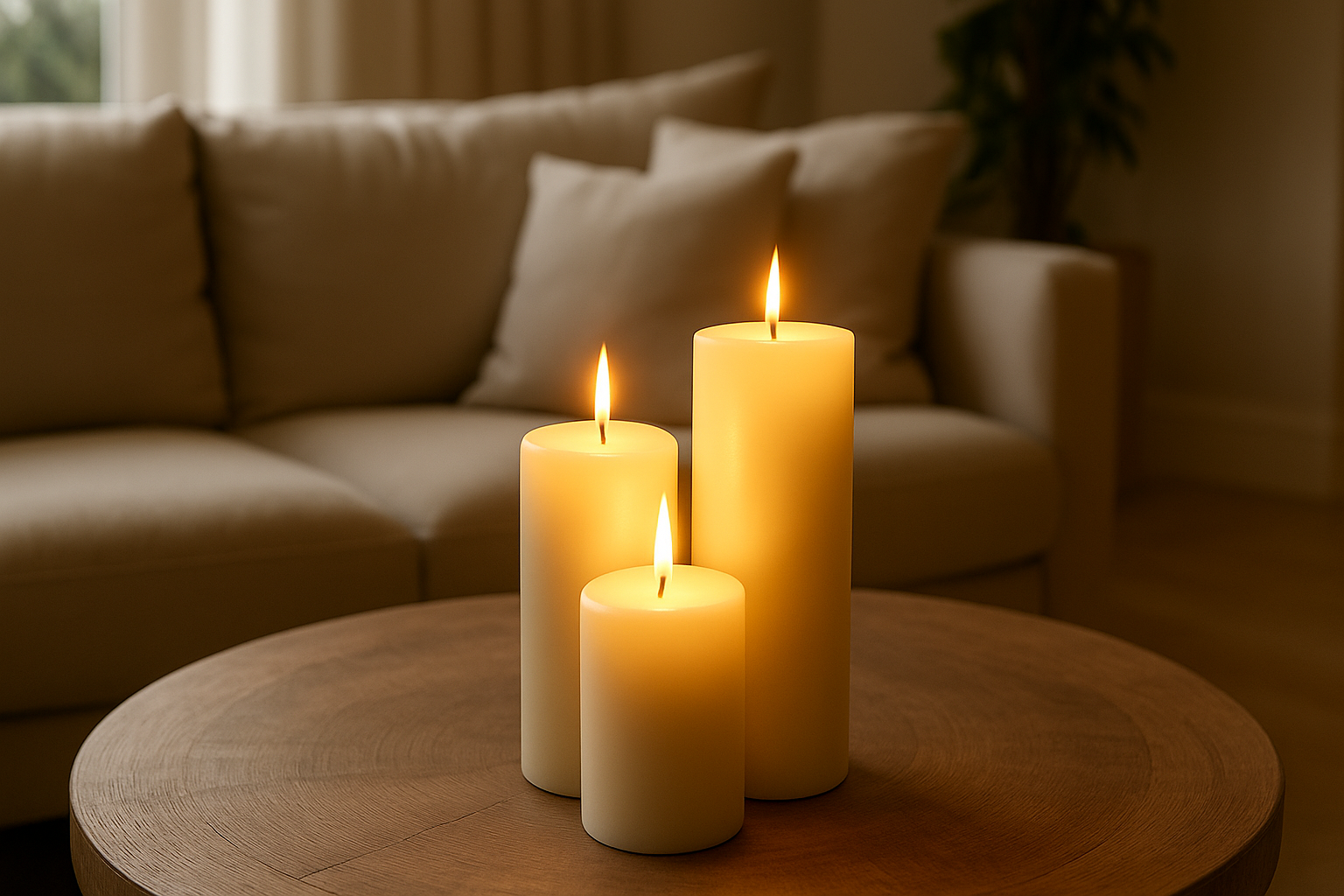 Kaarsen in huis