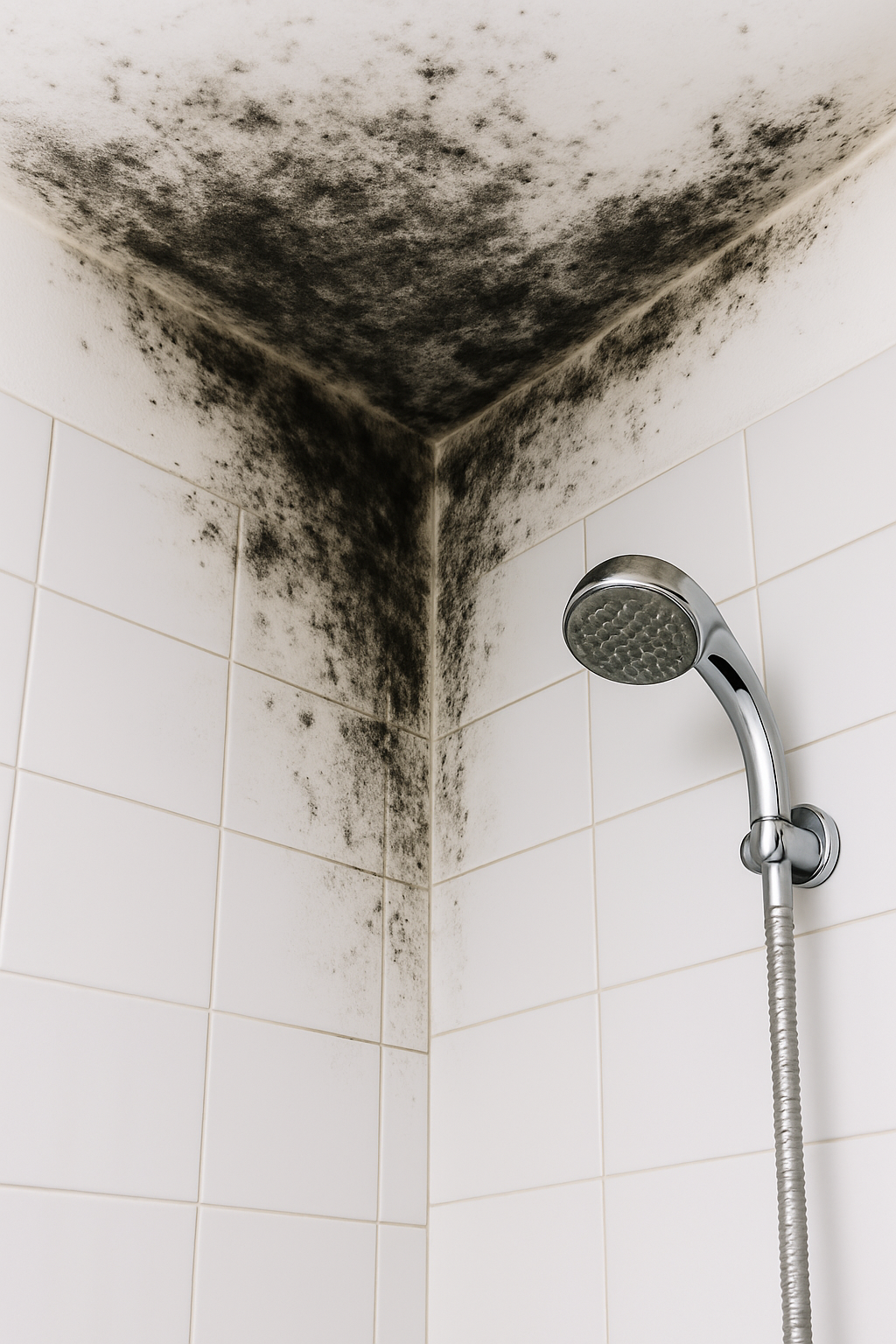 Schimmel op plafond badkamer