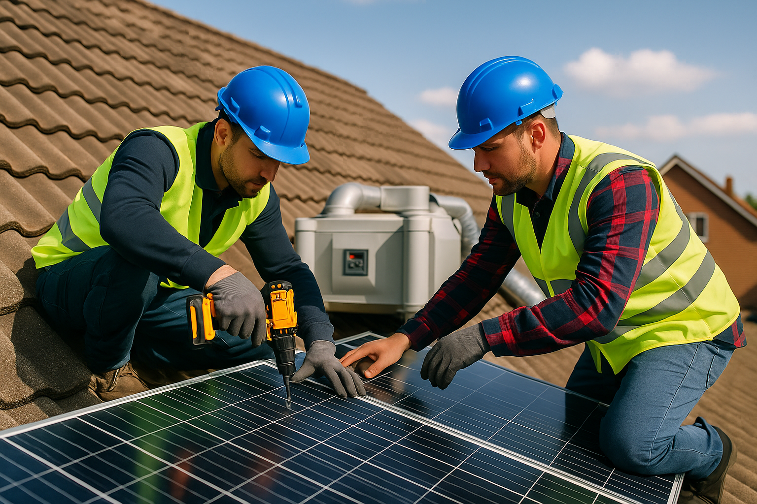 Zonnepanelen en ventilatie combineren - zonnepanelen leggen