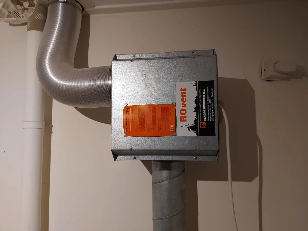Moderne en energiezuinige ventilatiebox installatie